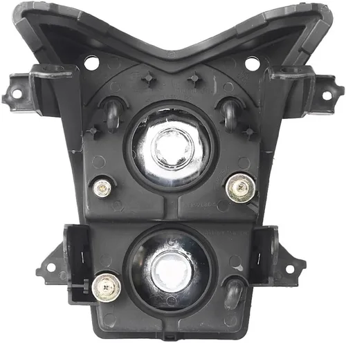 Vista 6 de Conjunto de faros delanteros de motocicleta compatible con Kawasaki ER-6N 2009 2010 lente transparente