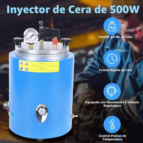 Vista 6 de Inyector de cera de 2.2L, máquina de inyector de cera de 500W, Máquina de fundición de cera de temperatura ajustable 86.0 °F-230.0 °F, Máquina