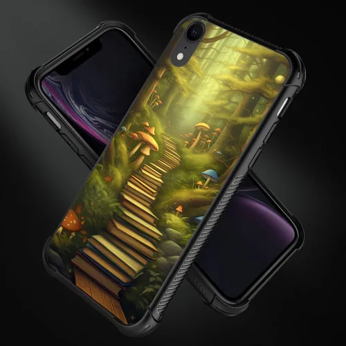 Vista 192 de Funda compatible con iPhone XR, diseño de elefantes africanos para niñas, diseño de patrón a prueba de golpes, antiarañazos, carcasa trasera