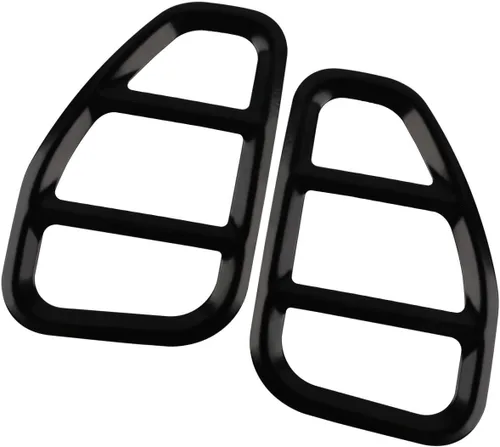 Vista 4 de Funda Protectora de Luz Trasera Compatible con Jeep Renegade, Protector de Lámpara Trasera de Metal Negro Antioxidación para Jeep Renegade 2015 2016