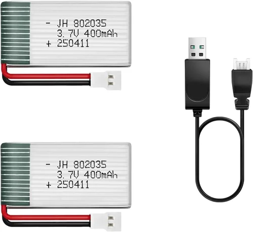Vista 13 de HAWK'S WORK 2 baterías Lipo de 3.7 V, batería recargable de polímero de litio de 150 mAh para helicópteros RC Plane Drone todos los modelos
