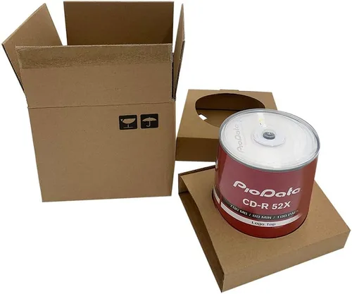 Vista 2 de CD-R 52X 700MB Logo Top Grabable Media – 100 discos de caja de pastel de huso CD en blanco para grabar música a granel discos de CD grabables 100