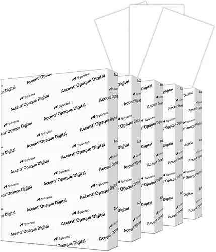 Vista 8 de Accent Opaque - Papel para impresora blanco, papel de copia y texto de 80 libras / Bond de 32 libras de 13 x 19 pulgadas, papel de computadora súper