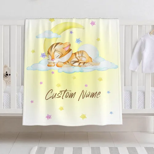Vista 9 de Manta de bebé personalizada para niñas y niños, manta de bebé personalizada con nombre para niños pequeños, niños, ducha, recién nacidos, guardería