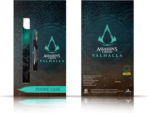 Vista 7 de Head Case Designs Officially Licensed Assassin's Creed ACV Banner Valhalla Symbols and Patterns Gel Case [Military Grade Protection] Compatible with
