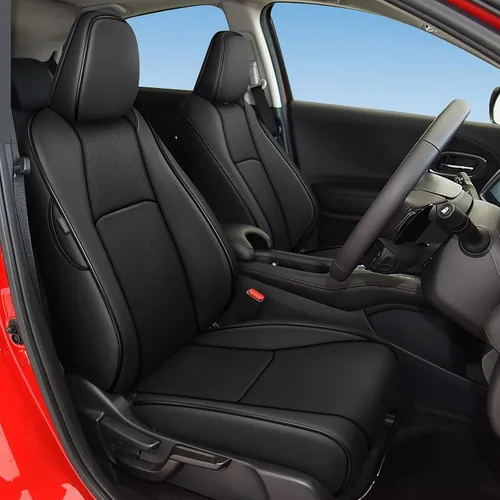 Vista 19 de Seat Covers for Mazda 3 2014 2015 2016 2017 2018 Custom Fit,Faux Leather Waterproof AirbagCompatible Car Seat Cover Full Set Black