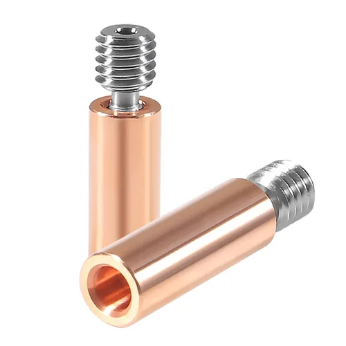 Vista 3 de 5 piezas CR10 bimetálico Heatbreak, actualización suave todo metal bimetálico cobre titanio Heatbreak garganta alta temperatura para Creality 3D