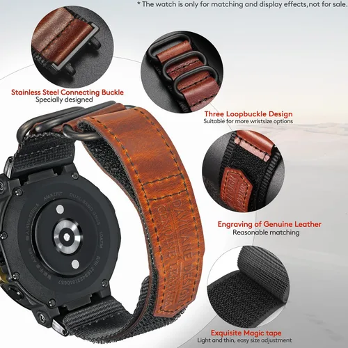 Vista 35 de Correa de reloj compatible con Amazfit T-Rex/T-Rex 2/T-Rex Pro/T-Rex Ultra/T-Rex Ultra 2, nuevo diseño de conector mejorado