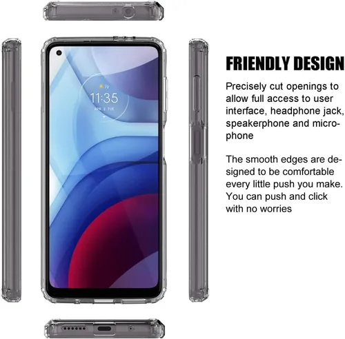 Vista 5 de Funda transparente para Motorola Moto G Power (2021) [No para Moto G Power 2020] [Elephant]