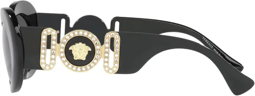 Vista 2 de Versace Woman Sunglasses Black Frame Dark Grey Lenses 54MM