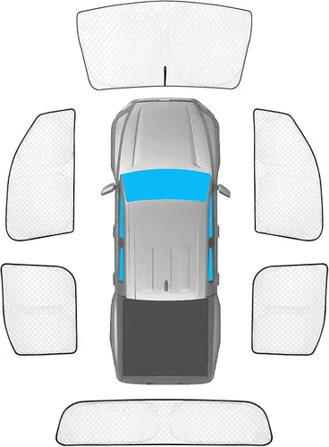 Vista 11 de KMF 6 piezas de parasoles gruesos para Mazda 3 Hatchback (No Sedán) 2014-2018 Accesorios, parasoles completos para parabrisas y ventanas de coche