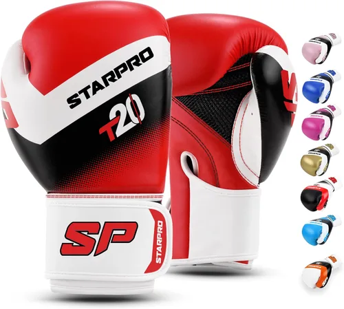 Vista 13 de Starpro Guantes de boxeo con soporte y protección inigualables para la muñeca, entrenamiento, muay thai, hombres y mujeres, varios colores y tamaños