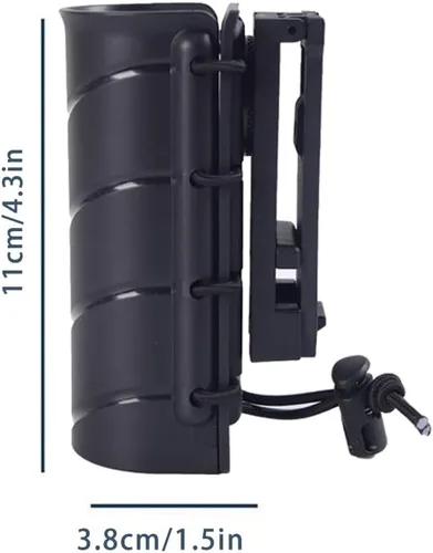 Vista 2 de Soporte de spray de pimienta, funda de aerosol OC para cinturón de servicio, funda táctica de pulverización de pimienta con cuerda elástica apretada