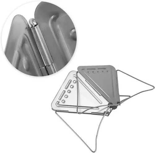 Vista 3 de Gotero de café plegable, estante de goteo de café de acero inoxidable portátil para estufa de café gotero de café, filtro de filtro para viajes