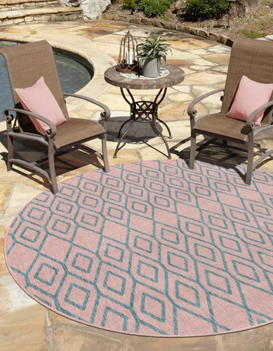 Vista 17 de Jill Zarin Outdoor Collection - Alfombra de área - Turcas y Caicos (2' 2" x 3' 1" Rectángulo Beige/Marrón)