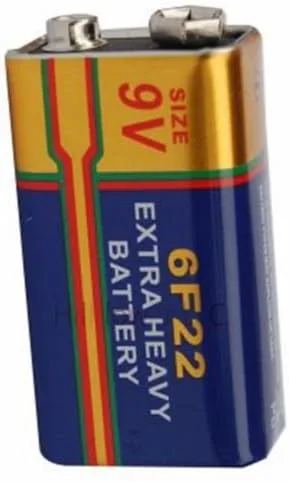 Vista 2 de 2 piezas 6F22 6LR61 a granel 9V batería de zinc de carbono de larga duración