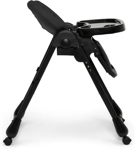 Vista 12 de Little Folks by Delta Children 2-in-1 SlimFold High Chair for Babies and Toddlers, Black Negro