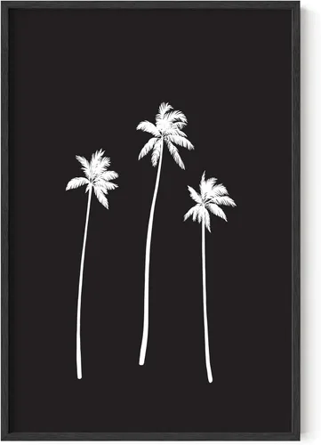 Vista 18 de HAUS AND HUES Impresión artística de corazón negro, 12 x 16 pulgadas, enmarcada, beige