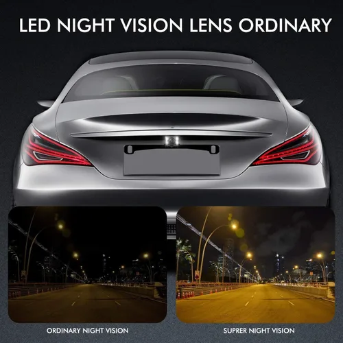 Vista 2 de Cámara espejo AUTO-VOX M8 con pantalla táctil IPS de 4.5" Full HD 1080p. Easy to Install, Smooth Live View with IP 68 Waterproof Backup Camera for