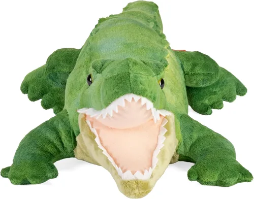 Vista 2 de Wild Republic Green Alligator Plush, Peluche, Peluche, Regalos para niños, Cuddlekins, 23