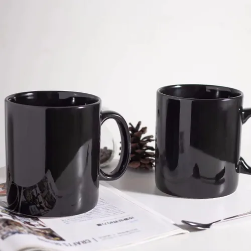 Vista 4 de BYCNZB Juego de 2 tazas de café de cerámica súper grandes de 30 onzas (negro)