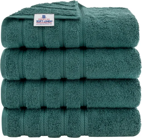 Vista 133 de American Soft Linen - Juego de toallas de 3 piezas, 1 toalla de baño, 1 toalla de mano y 1 toalla pequeña, 100% algodón turco para baño, juego