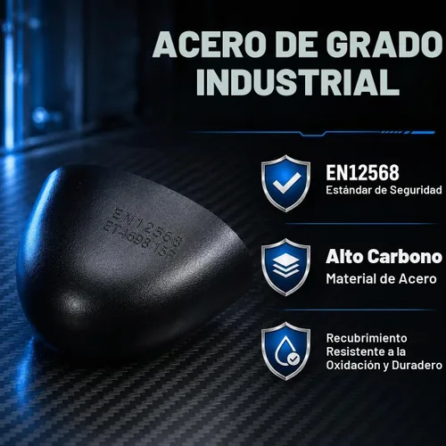 Vista 5 de Cabilock Insertos de punta de acero para zapatos, 1 par de protectores Punteras internas de metal para calzado compatible con una espaciosa puntera