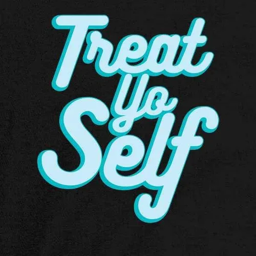Vista 3 de Pop Threads Treat Yo Self Funny Retro Holiday Quote Baby Toddler Kids Girl Boy T-Shirt