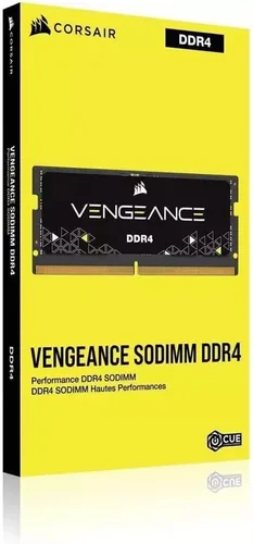 Vista 5 de Corsair Vengeance SODIMM DDR4 RAM 16GB (1x16GB) 3200MHz CL22-22-22-53 1.2V Intel AMD Memoria para portátiles y notebooks - Negro