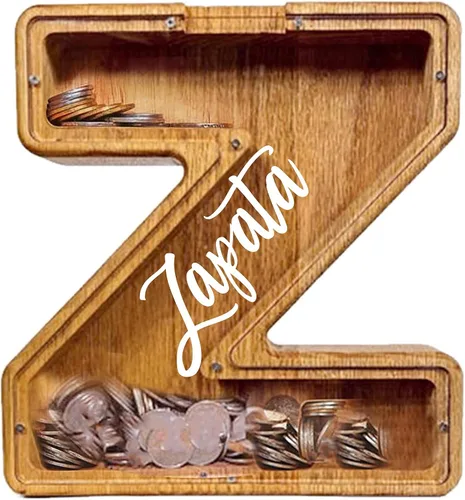 Vista 16 de Alcancía de madera grande personalizada, 7.5 pulgadas, con ventana acrílica fácil de abrir, caja de ahorro de dinero inicial para niños y niñas