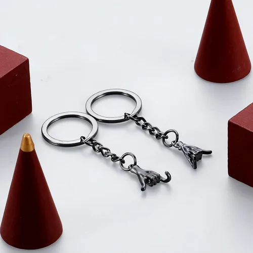 Vista 4 de VANLOVEMAC Pinky Promise - Regalo para parejas, regalos a juego para parejas, regalos para novio, novia, mejor amigo, él y ella