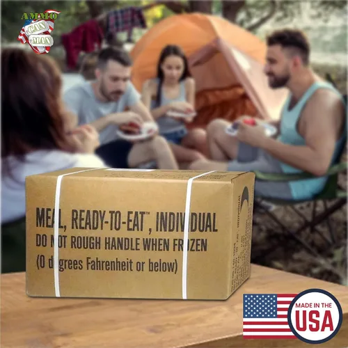 Vista 5 de Comida lista para consumir, verdadero excedente del Ejército de Estados Unidos (12 paquetes)