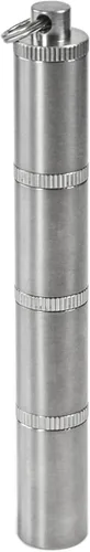 Vista 9 de Pastillero portátil multicapa impermeable, tanque de almacenamiento de equipo puro, pequeño pastillero portátil para medicina, llavero de botella