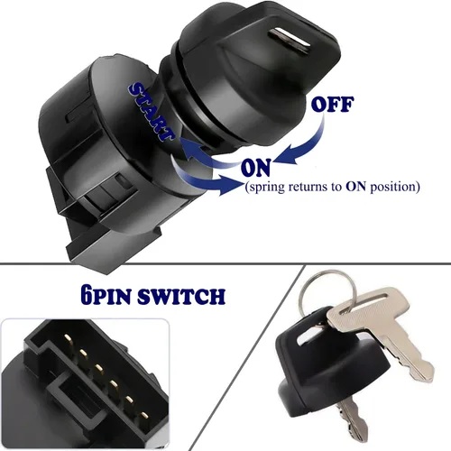 Vista 2 de Interruptor de llave de encendido para Polaris Scrambler 500 4x4 2004-2009 850 2015-2016 Euro 2015-2016