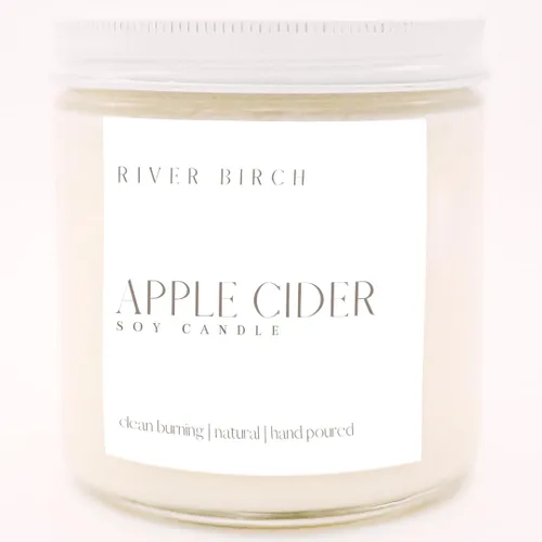 Vista 48 de River Birch Candles - Vela perfumada de almendra y miel Velas en tarro de ámbar de soja de primera calidad, totalmente naturales, no tóxicas, 8.5