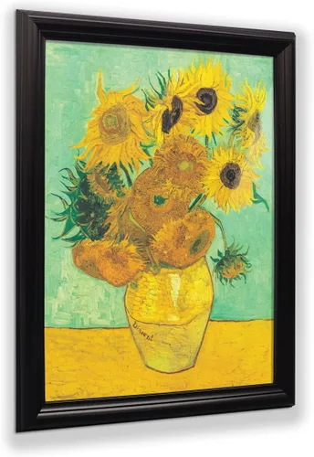 Vista 31 de Vincent Van Gogh - Arte de pared enmarcado con diseño de flores de almendra, maravilloso para exhibir en la cocina, el baño o la decoración