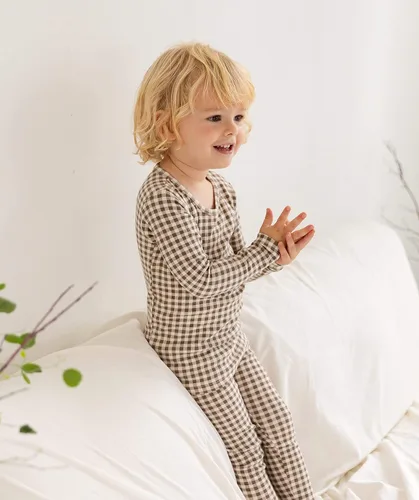 Vista 5 de AVAUMA Conjunto de pijama de algodón para bebés y niñas de 6 meses a 7 años