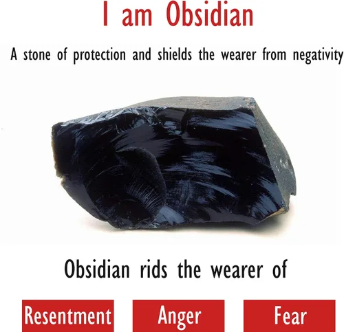 Vista 2 de COMPONALL Fox Obsidian Necklace for Women, Fox Jewelry for Girls Gemstone Necklaces Pendant for Women Healing Crystal Necklace Protection Amulet