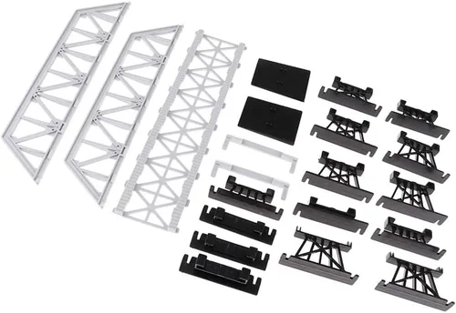 Vista 9 de Modelo de ferrocarriles y trenes HO Escala Puente Modelo Edificio Accesorio DIY