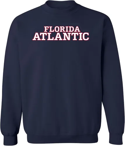 Vista 56 de UGP Campus Apparel NCAA Bloque Básico, Cuello Redondo Color del Equipo, Colegio, Universidad Cremalleras Akron Navy
