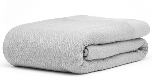Vista 17 de Manta multiusos 100% de algodón de fibra extralarga, suave y transpirable, ligera para todas las estaciones, para sofá, sofá, cama, lavable a Espiga