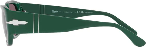 Vista 4 de Persol PO3307S - Gafas de sol rectangulares, VerdeNegro Polarizado