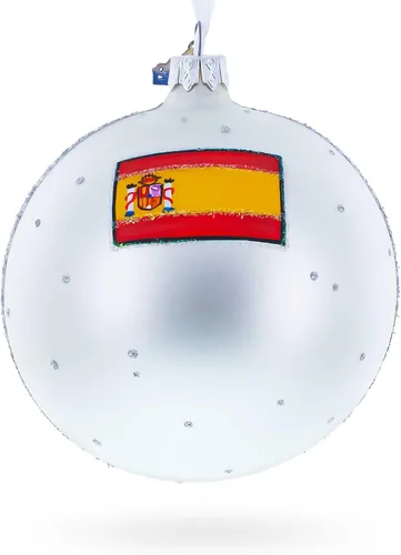 Vista 2 de Plaza Mayor, Madrid, España, Bola de Cristal Adorno de Navidad 4 Pulgadas