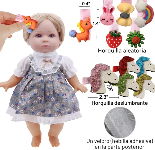Vista 4 de Alive - Ropa y accesorios para muñecas de bebé, 12 juegos de ropa de muñeca para muñecas de 12, 13, 14, 15, 16 pulgadas, ropa de muñeca de bebé