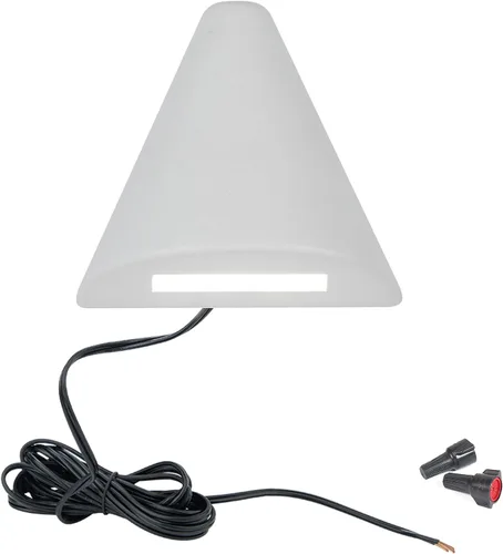 Vista 2 de WAC Iluminación de paisaje, cono LED de 12 V para terraza y patio luz 2700 K cálido LED incorporado en blanco