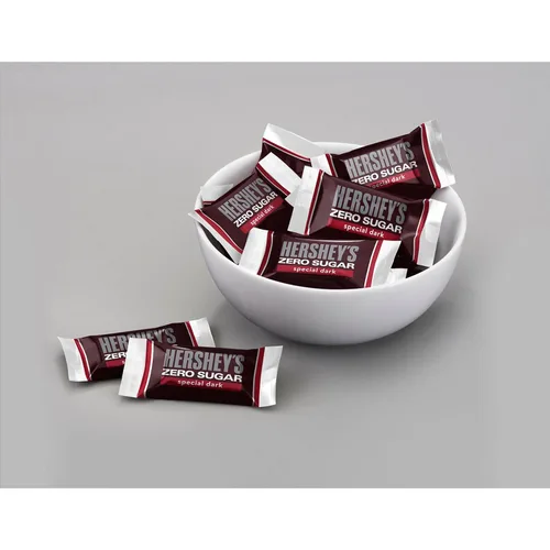 Vista 5 de HERSHEY'S Special Dark Zero Sugar - Bolsa de caramelo de chocolate, 3 onzas