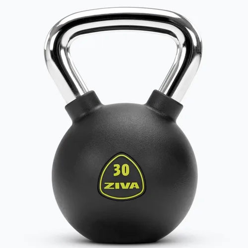 Vista 10 de ZIVA - Pesa rusa de acero fundido macizo y caucho virgen de alta calidad, varios tamaños de 5 a 50 libras, diseño sin olor, agarre ergonómico