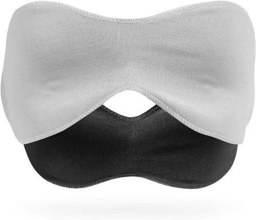 Vista 10 de Máscara de ojos para dormir, cómoda y suave con los ojos vendados para hombres y mujeres que ofrece un sueño tranquilo y totalmente reparador, mejor