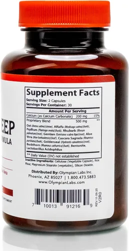 Vista 5 de Olympian Labs Cuidado del colon, 60 cápsulas vegetales, salud digestiva, desintoxicación, sistema inmunológico saludable, 30 porciones