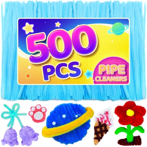 Vista 37 de Eppingwin 200 limpiapipas, limpiadores de pipas con purpurina, suministros de manualidades, tallos de felpilla de 10 colores para proyectos